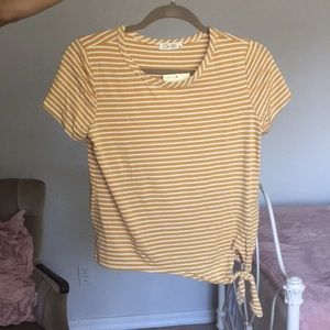 NWT yellow striped shirt